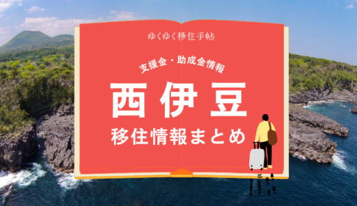 西伊豆町の移住情報まとめ｜支援金・助成金情報